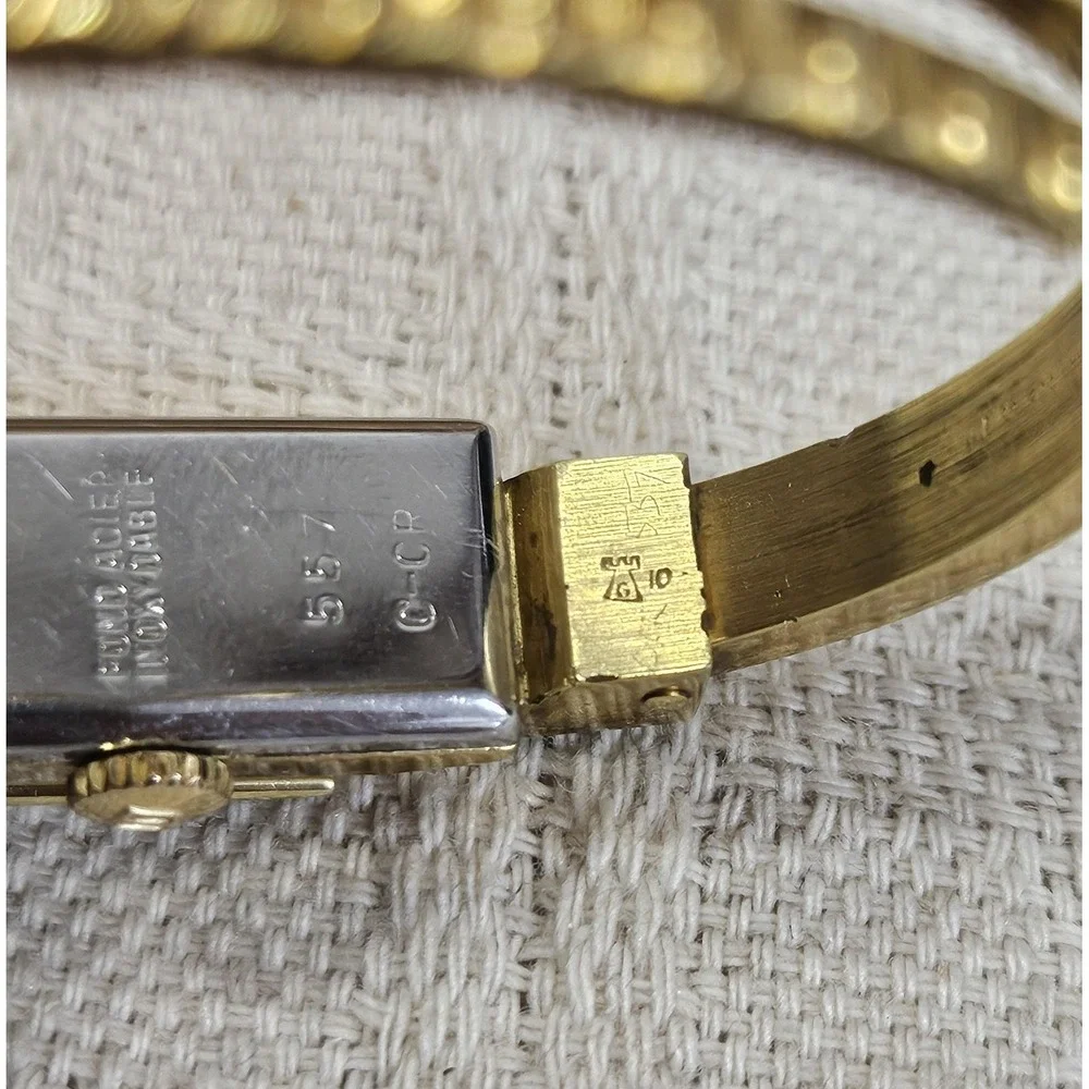 VTG Bucherer Hidden Dial‎ Womens Bangle Bracelet Watch 17 Jewels Swiss UNTESTED